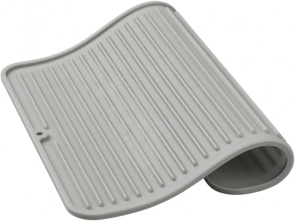 Diskmatta / Grytunderlägg, Fyrkantig, SILICONE MAT, 30,5 x 30,5 cm, Grå i gruppen Förvaring / Köksförvaring / Diskställ och diskbänk hos SmartaSaker.se (40418)