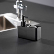Diskmedelspump / Svamphållare i keramik, RESA, 14,5 x 6 x H 14,3 cm, Svart Diskmedelspump / Svamphållare i keramik, RESA, 14,5 x 6 x H 14,3 cm, Svart
