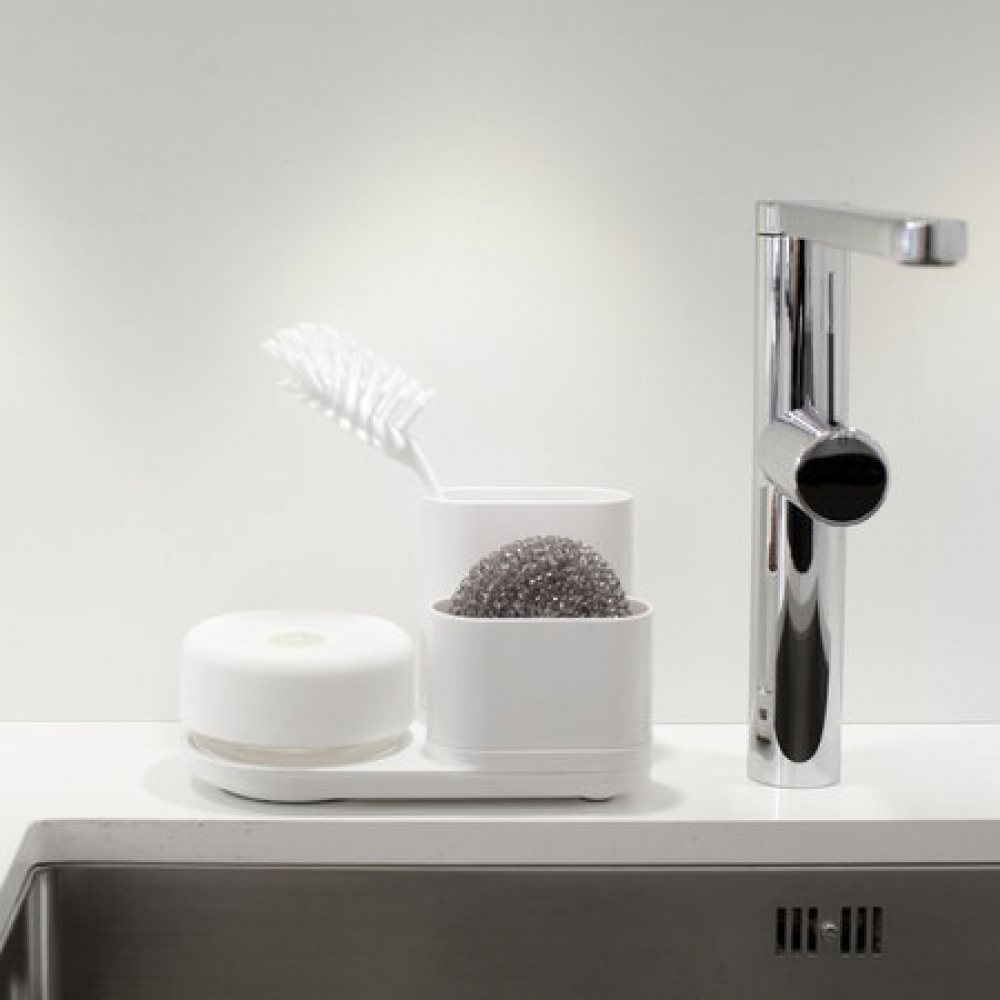 Diskmedelspump med förvaringsställ, BOSIGN DO-DISH CADDY, Vit i gruppen Förvaring / Köksförvaring / Diskställ och diskbänk hos SmartaSaker.se (40429)