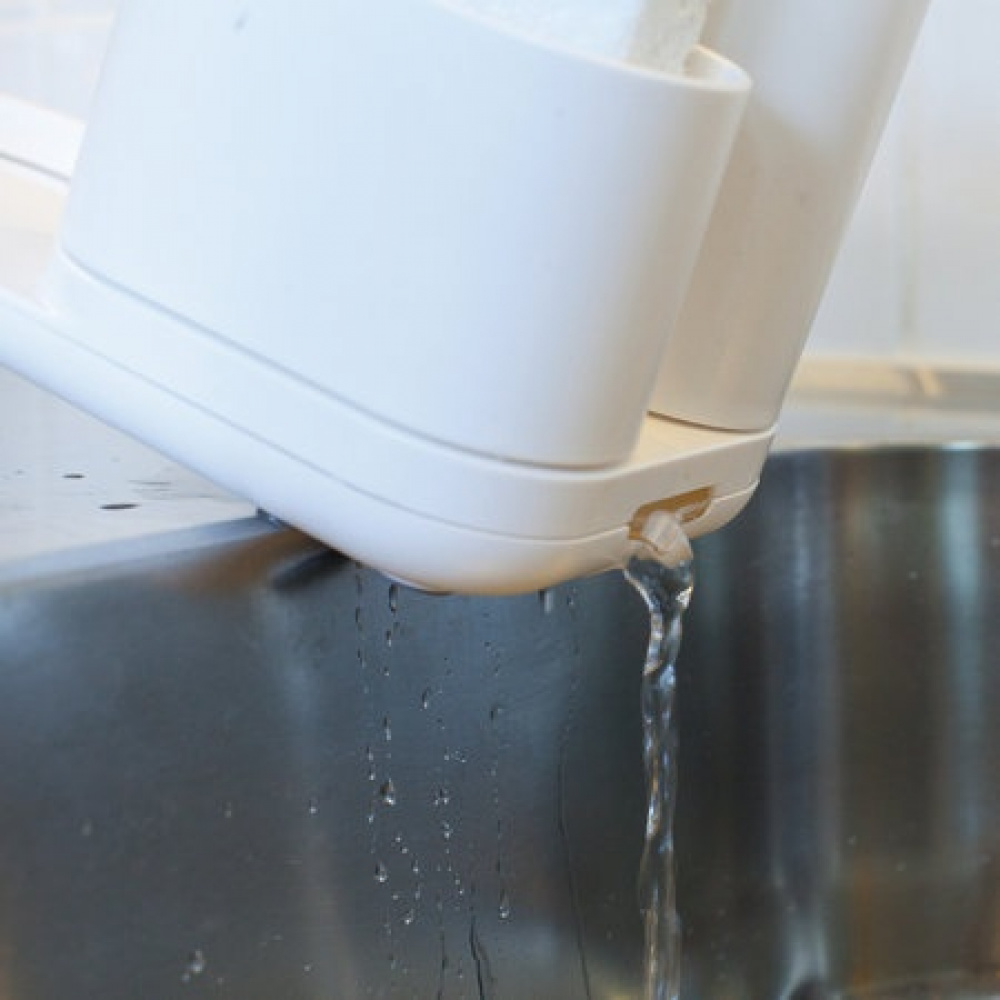 Diskmedelspump med förvaringsställ, BOSIGN DO-DISH CADDY, Vit i gruppen Förvaring / Köksförvaring / Diskställ och diskbänk hos SmartaSaker.se (40429)