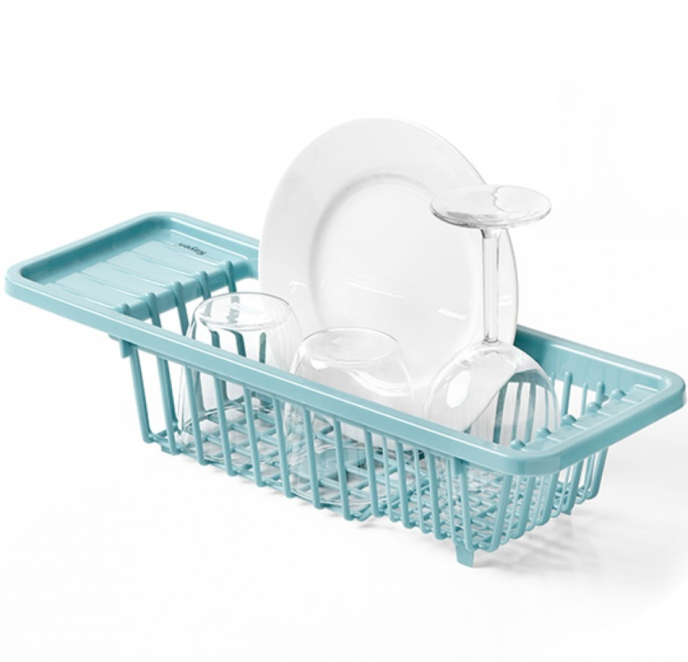 Diskställ , Över diskho, Litet, COMPACT MINI, 45,5 x 16 x H 10 cm, Turkos i gruppen Förvaring / Köksförvaring / Diskställ och diskbänk hos SmartaSaker.se (40434)