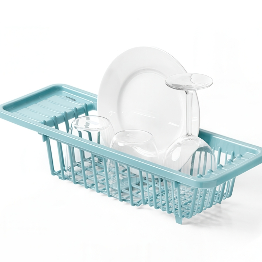 Diskställ , Över diskho, Litet, COMPACT MINI, 45,5 x 16 x H 10 cm, Turkos i gruppen Förvaring / Köksförvaring / Diskställ och diskbänk hos SmartaSaker.se (40434)