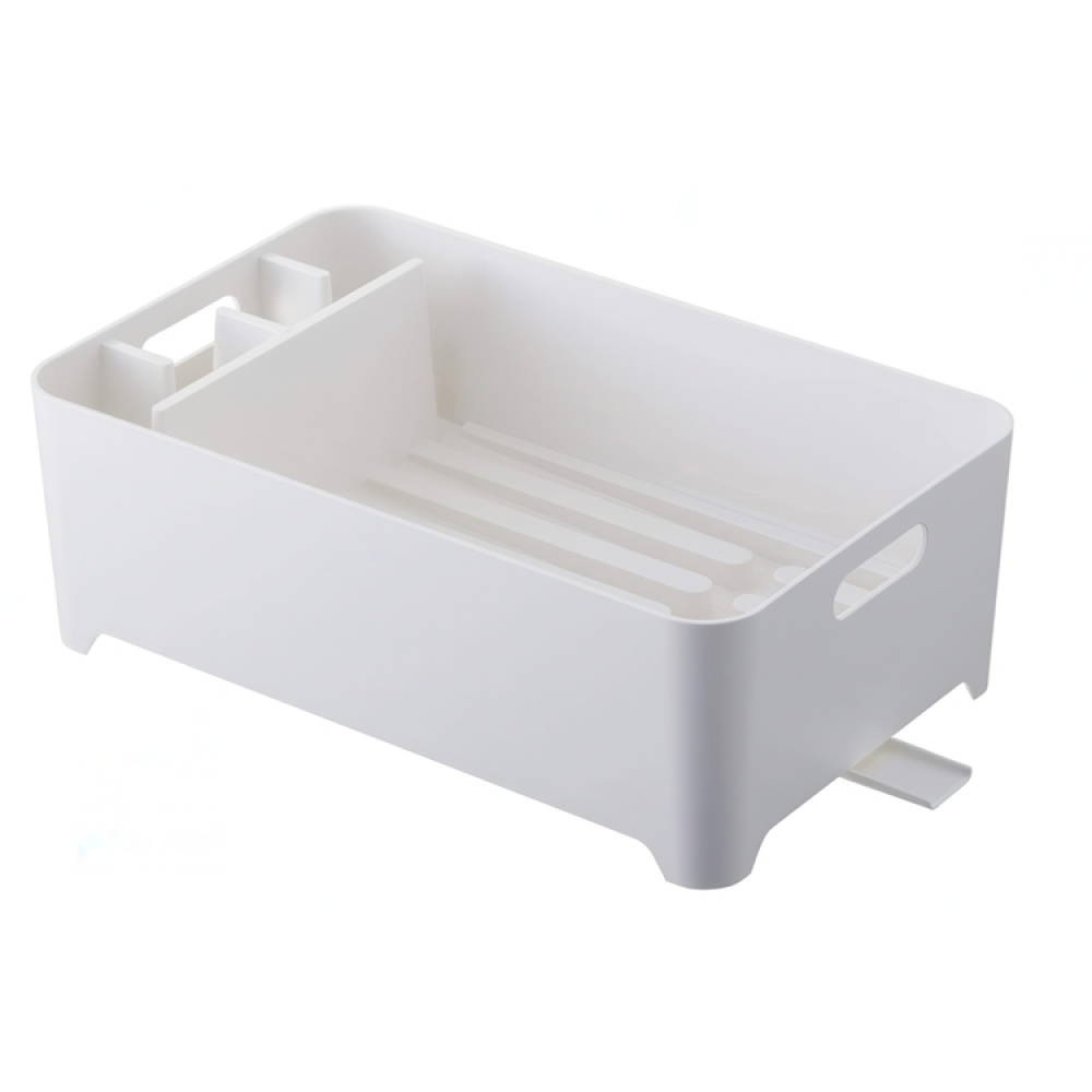 Diskställ / Balja TOWER COMPACT, 38 x 24 x H 13 cm, Yamazaki, Vit i gruppen Förvaring / Köksförvaring / Diskställ och diskbänk hos SmartaSaker.se (40435)