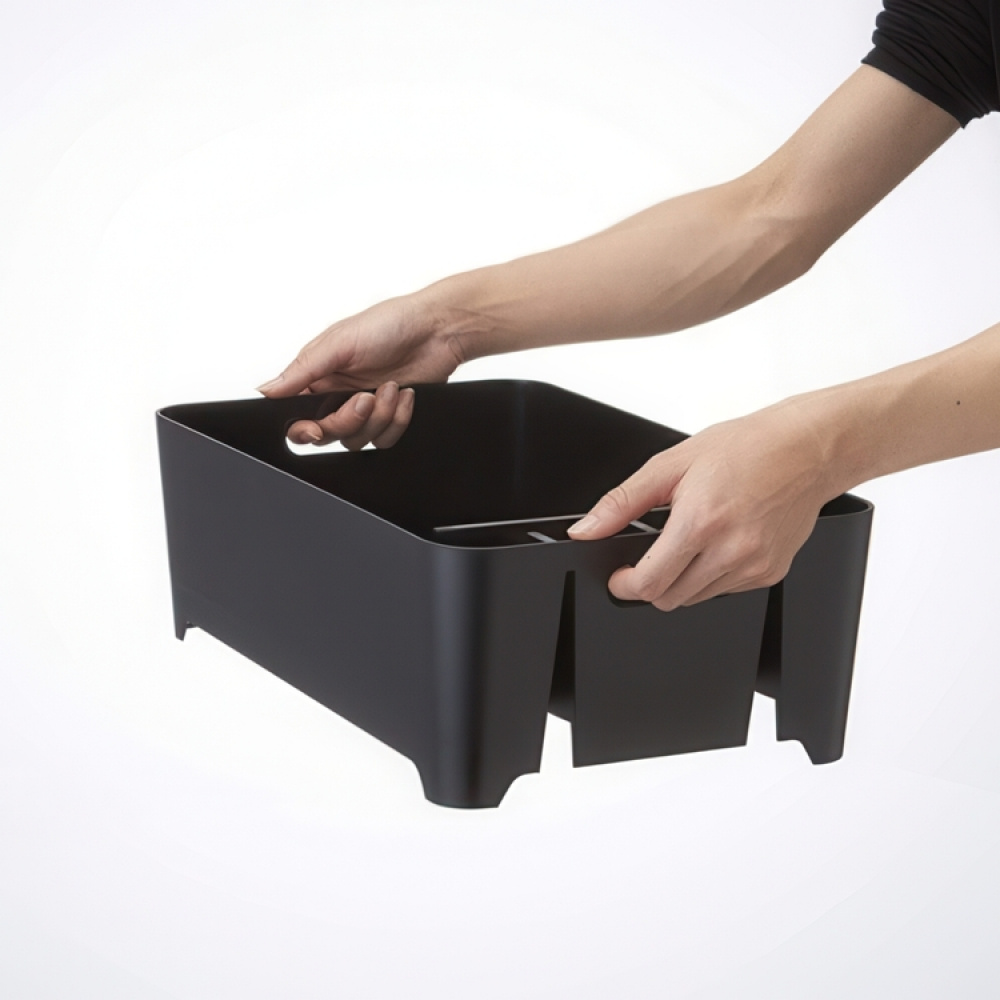 Diskställ / Balja, TOWER COMPACT, 38 x 24 x H 13 cm, Yamazaki, Svart i gruppen Förvaring / Köksförvaring / Diskställ och diskbänk hos SmartaSaker.se (40436)