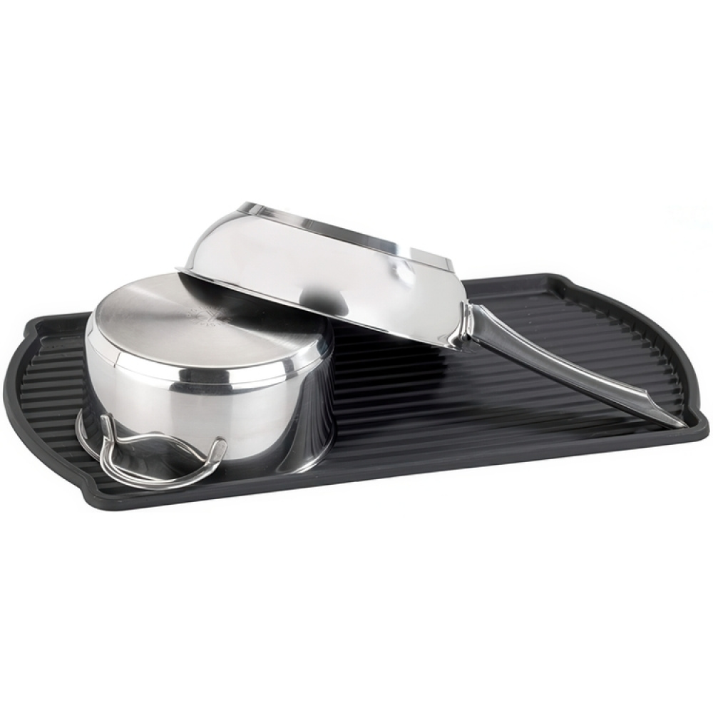 Diskställ med bestickkorg, Extra smal, BASIC, 47,5 x 26,5 x H11 cm, Svart i gruppen Förvaring / Köksförvaring / Diskställ och diskbänk hos SmartaSaker.se (40440)