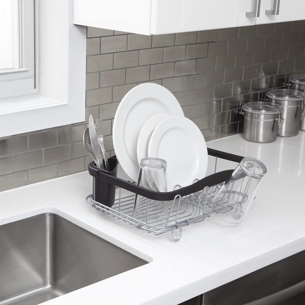 Diskställ, Över Diskho, SINKIN MULTI-USE, 36,5 x 29 x H14 cm, Umbra, Svart / silver i gruppen Förvaring / Köksförvaring / Diskställ och diskbänk hos SmartaSaker.se (40452)