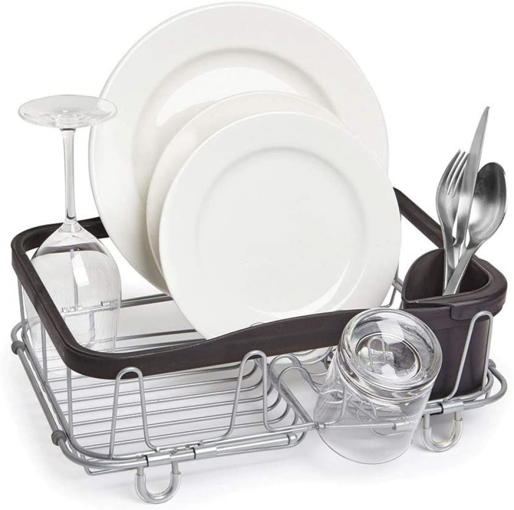 Diskställ, Över Diskho, SINKIN MULTI-USE, 36,5 x 29 x H14 cm, Umbra, Svart / silver i gruppen Förvaring / Köksförvaring / Diskställ och diskbänk hos SmartaSaker.se (40452)