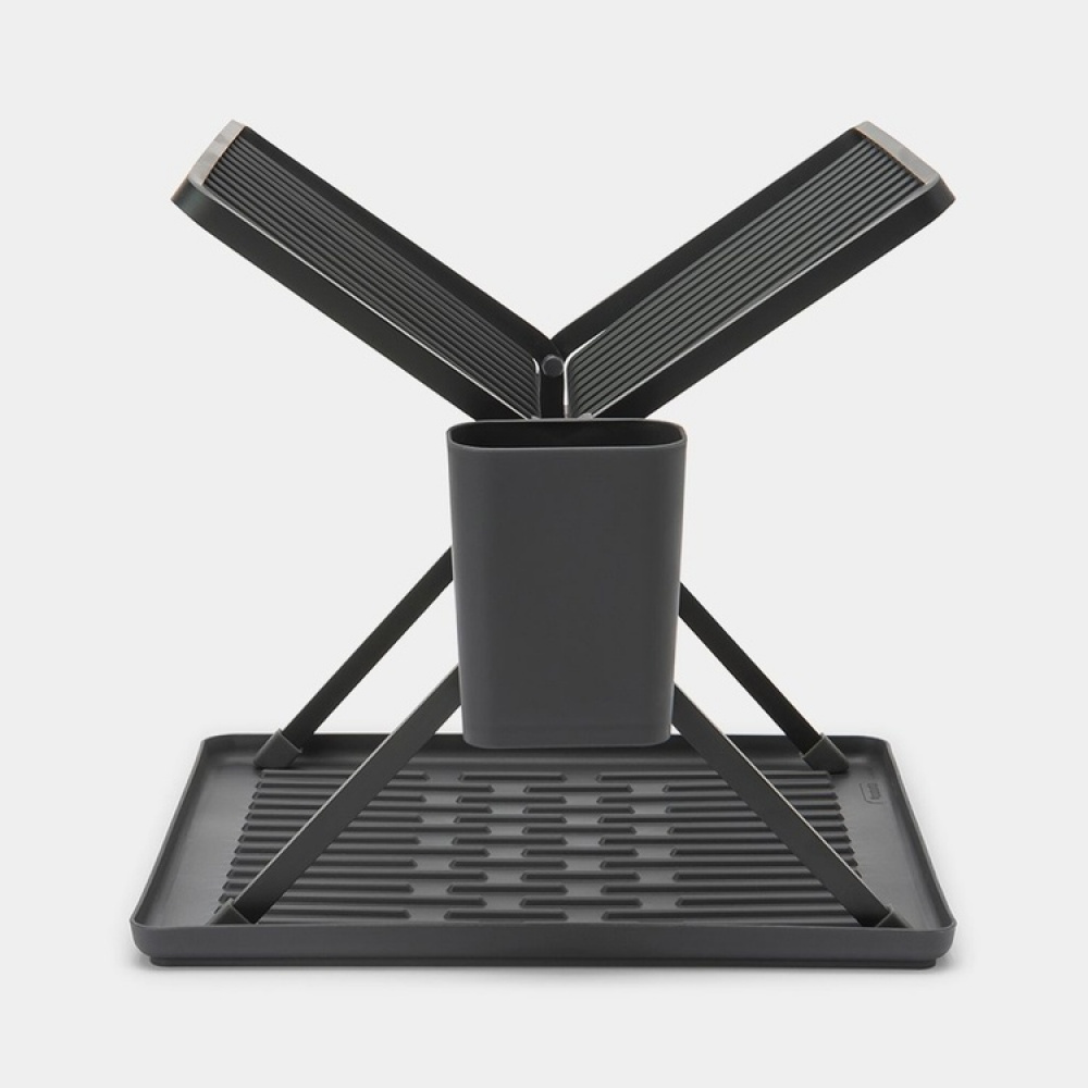 Diskställ, BRABANTIA COMPACT FOLDABLE DISH RACK, 33 x 37 x H 31,5 cm, Mörkgrå i gruppen Förvaring / Köksförvaring / Diskställ och diskbänk hos SmartaSaker.se (40455)
