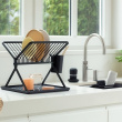 Diskställ, BRABANTIA COMPACT FOLDABLE DISH RACK, 33 x 37 x H 31,5 cm, Mörkgrå Diskställ, BRABANTIA COMPACT FOLDABLE DISH RACK, 33 x 37 x H 31,5 cm, Mörkgrå
