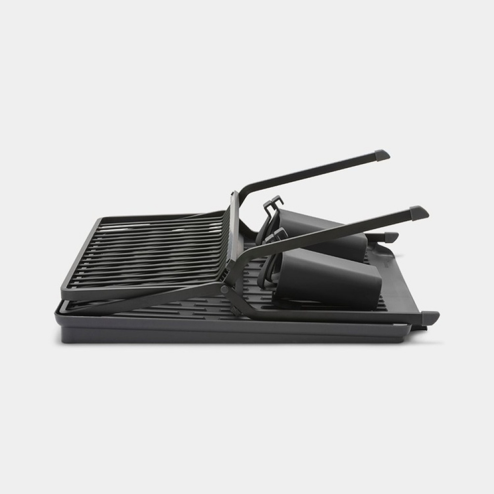 Diskställ, BRABANTIA COMPACT FOLDABLE DISH RACK, 33 x 37 x H 31,5 cm, Mörkgrå i gruppen Förvaring / Köksförvaring / Diskställ och diskbänk hos SmartaSaker.se (40455)