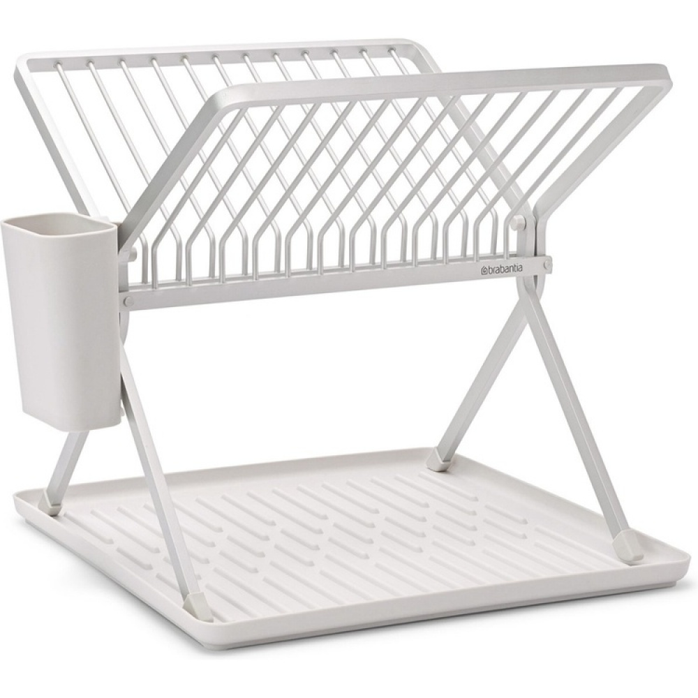 Diskställ, BRABANTIA COMPACT FOLDABLE DISH RACK, 33 x 37 x H 31,5 cm, Ljusgrå i gruppen Förvaring / Köksförvaring / Diskställ och diskbänk hos SmartaSaker.se (40456)