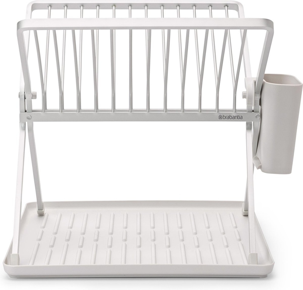 Diskställ, BRABANTIA COMPACT FOLDABLE DISH RACK, 33 x 37 x H 31,5 cm, Ljusgrå i gruppen Förvaring / Köksförvaring / Diskställ och diskbänk hos SmartaSaker.se (40456)