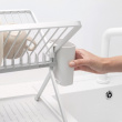 Diskställ, BRABANTIA COMPACT FOLDABLE DISH RACK, 33 x 37 x H 31,5 cm, Ljusgrå Diskställ, BRABANTIA COMPACT FOLDABLE DISH RACK, 33 x 37 x H 31,5 cm, Ljusgrå