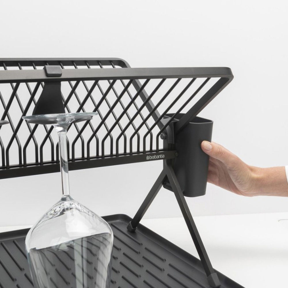 Diskställ, BRABANTIA LARGE FOLDABLE DISH RACK, 42 x 51 x H 33 cm i gruppen Förvaring / Köksförvaring / Diskställ och diskbänk hos SmartaSaker.se (40457)