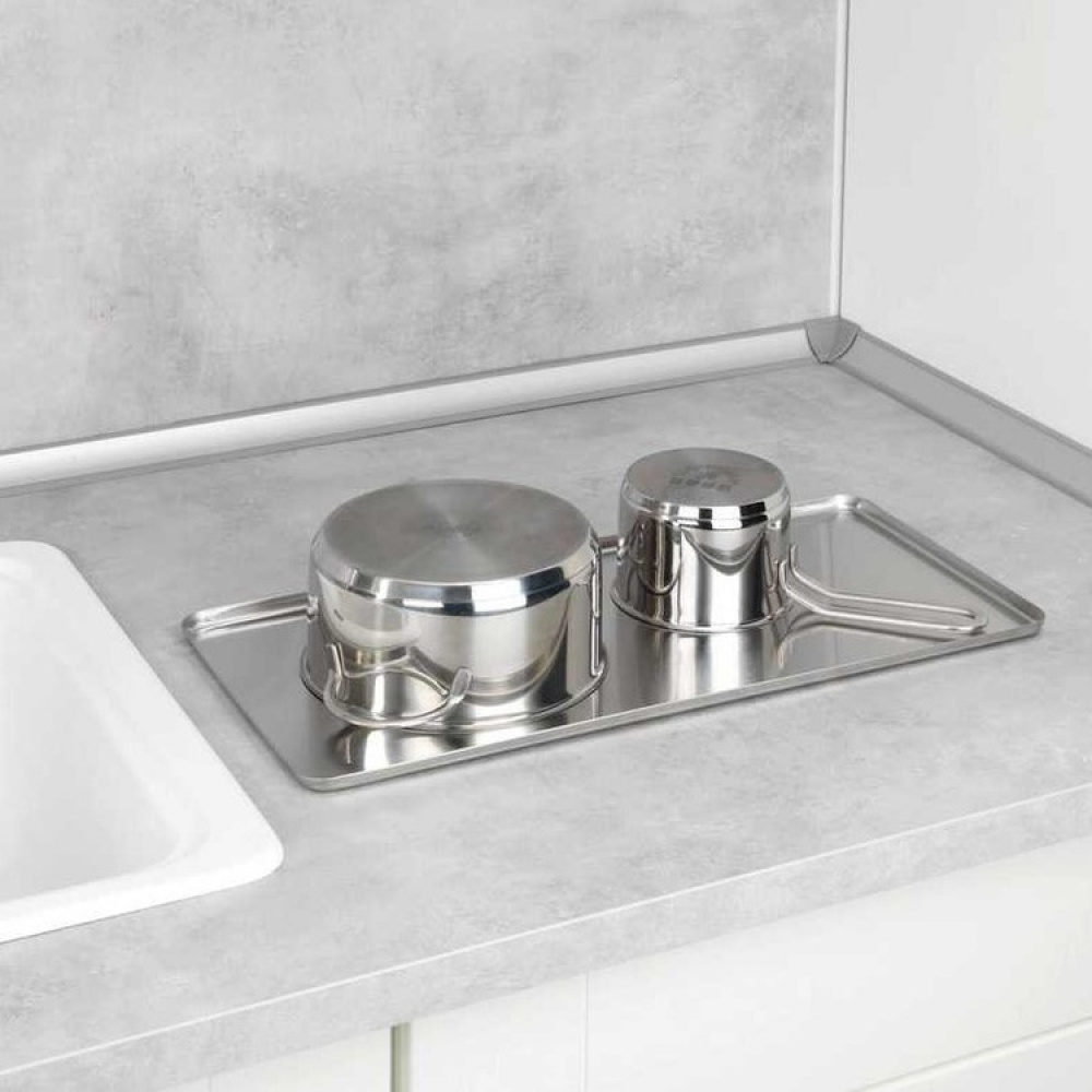 Diskställ, två våningar, bestickkorg, EXCLUSIVE DUO, 45 x 23 x H36 cm, rostfritt stål i gruppen Förvaring / Köksförvaring / Diskställ och diskbänk hos SmartaSaker.se (40462)