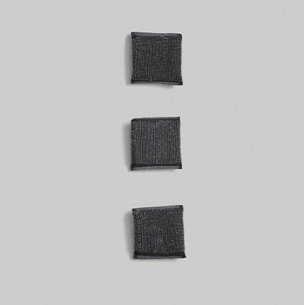 Disksvampar, 3 st, INOX SCRUBBING SPONGES, 10 x 9 cm, Svarta i gruppen Förvaring / Städförvaring och sopsortering / Städtrasor och borstar hos SmartaSaker.se (40463)