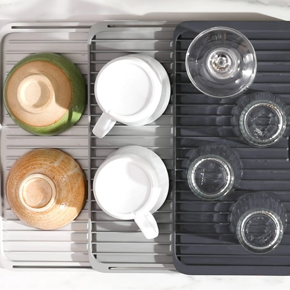 Diskunderlägg, Utdragbart, TIER DRAINING BOARD, Joseph Joseph, Grå i gruppen Förvaring / Köksförvaring / Diskställ och diskbänk hos SmartaSaker.se (40468)