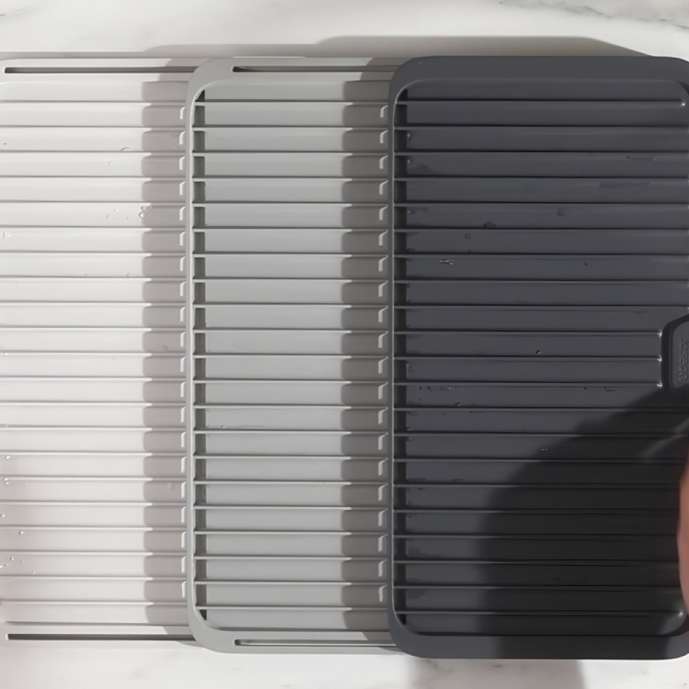 Diskunderlägg, Utdragbart, TIER DRAINING BOARD, Joseph Joseph, Grå i gruppen Förvaring / Köksförvaring / Diskställ och diskbänk hos SmartaSaker.se (40468)