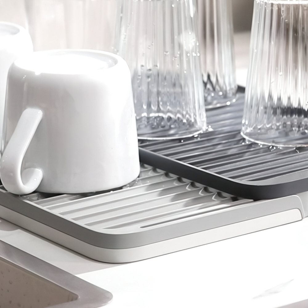 Diskunderlägg, Utdragbart, TIER DRAINING BOARD, Joseph Joseph, Grå i gruppen Förvaring / Köksförvaring / Diskställ och diskbänk hos SmartaSaker.se (40468)