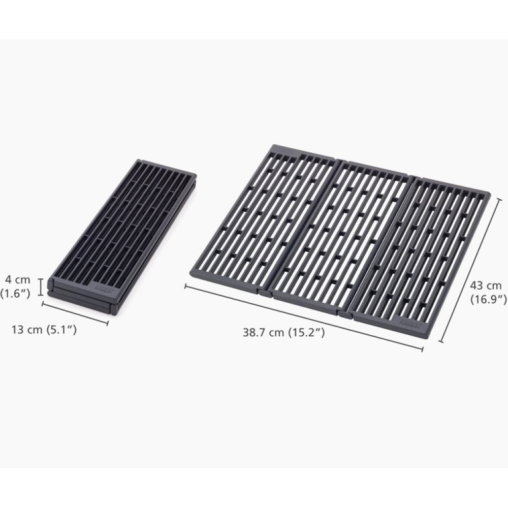 Diskunderlägg, över diskho, PLATFORM SINK DRAINER, Joseph Joseph, Grå i gruppen Förvaring / Köksförvaring / Diskställ och diskbänk hos SmartaSaker.se (40469)