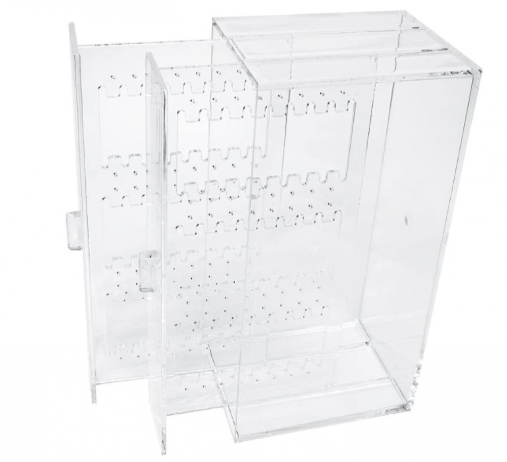 Display för 32 par örhängen, ARTEAGA BOX, 9,3 x 13 x H 24 cm , Klar i gruppen Förvaring / Sovrumsförvaring / Smyckesförvaring hos SmartaSaker.se (40472)