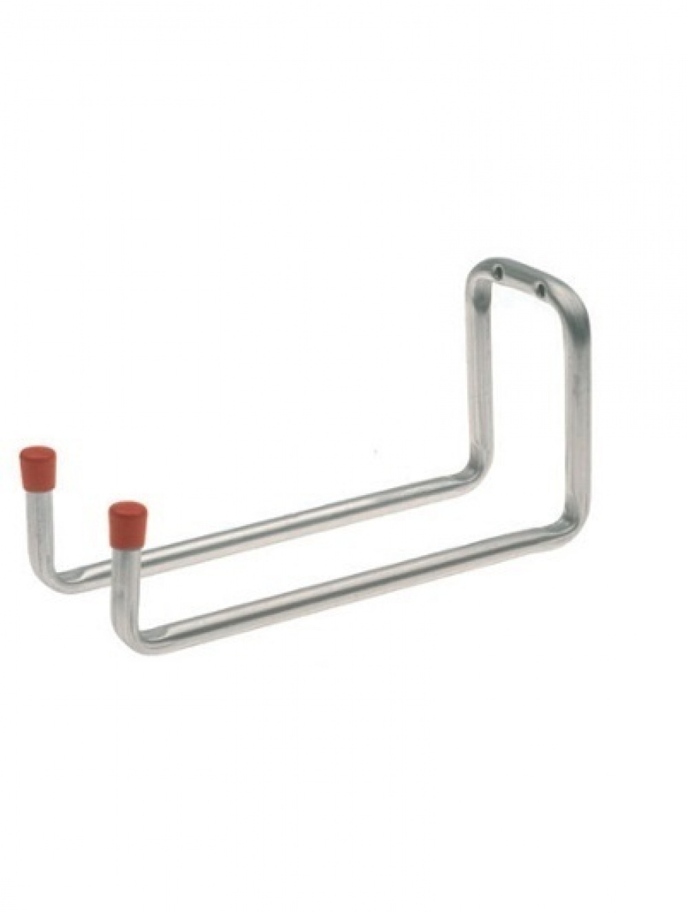 Dubbel Redskapskrok, Böjd, 25 cm, HABO 8529, Silver/ Röd i gruppen Förvaring / Förråd- och garageförvaring / Redskapshållare hos SmartaSaker.se (40481)