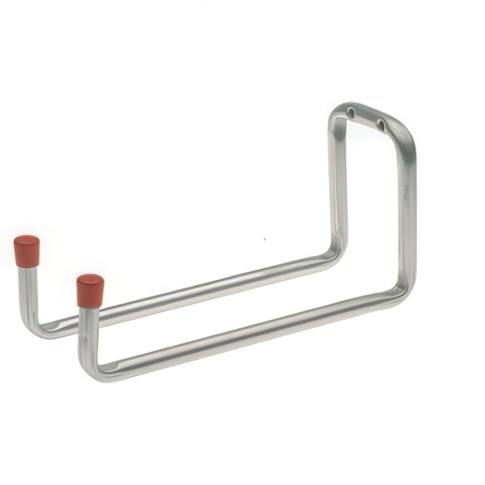 Dubbel Redskapskrok, Böjd, 25 cm, HABO 8529, Silver/ Röd i gruppen Förvaring / Förråd- och garageförvaring / Redskapshållare hos SmartaSaker.se (40481)