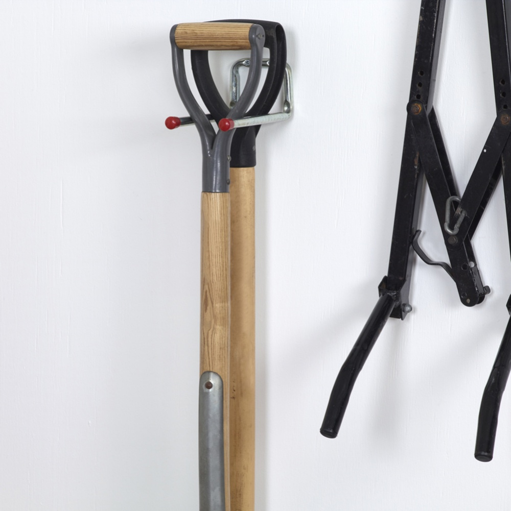 Dubbel Redskapskrok, Rak, 20 cm, HABO UTILITY HOOK, Stål i gruppen Förvaring / Förråd- och garageförvaring / Redskapshållare hos SmartaSaker.se (40485)