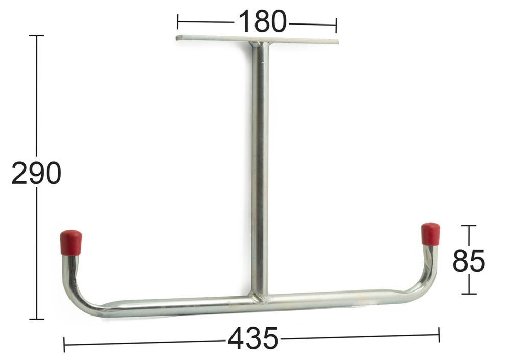 Dubbel Takkrok, 45 cm, HABO UTILITY HOOK, Stål i gruppen Förvaring / Förråd- och garageförvaring / Redskapshållare hos SmartaSaker.se (40486)