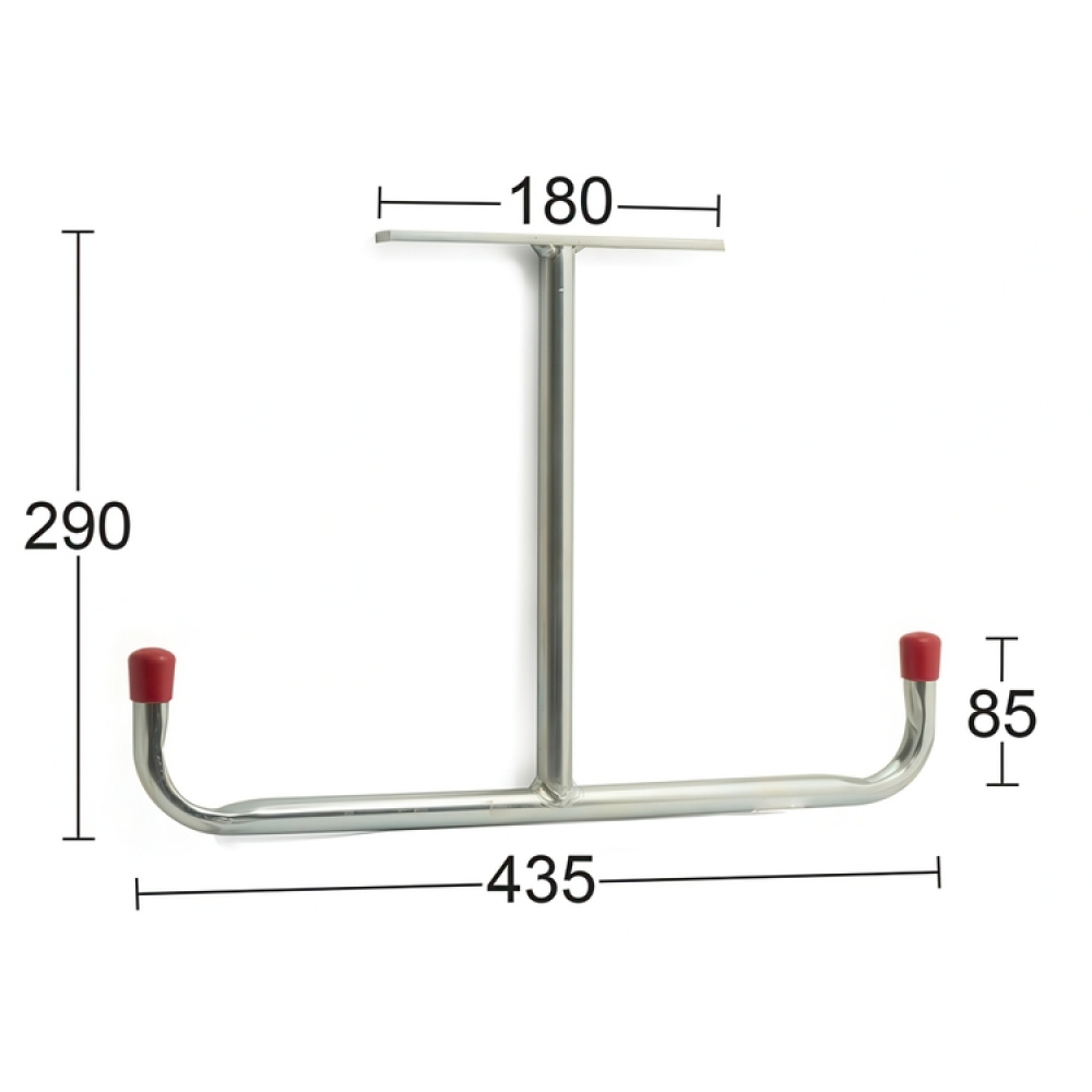 Dubbel Takkrok, 45 cm, HABO UTILITY HOOK, Stål i gruppen Förvaring / Förråd- och garageförvaring / Redskapshållare hos SmartaSaker.se (40486)