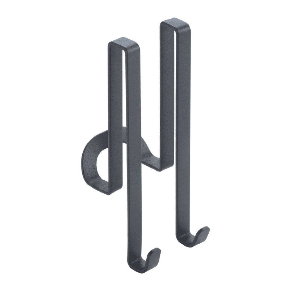 Dubbelkrok för duschväggar, 8 mm, ORIGIN LAVA, Svart i gruppen Förvaring / Badrumsförvaring hos SmartaSaker.se (40489)