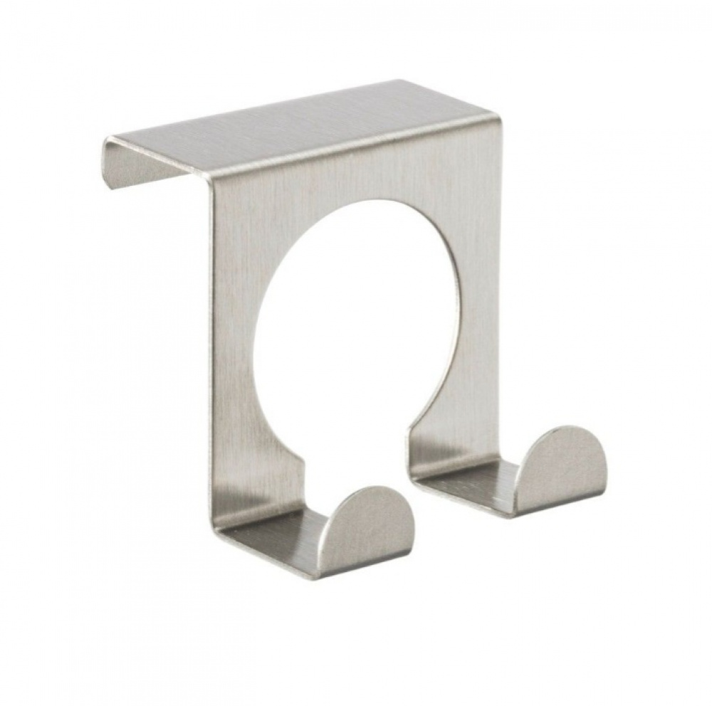 Dubbelkrok i metall för skåpdörr, 2 cm, DOPPELHAKEN, Silver i gruppen Förvaring / Köksförvaring hos SmartaSaker.se (40491)