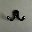 Dubbelkrok i metall, EXMEZ, 6,5 cm, Svart Dubbelkrok i metall, EXMEZ, 6,5 cm, Svart