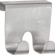 Dubbelkrok i rostfri metall för skåpdörr, FORMA, Silver Dubbelkrok i rostfri metall för skåpdörr, FORMA, Silver