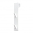 Dubbelkrok över dörr, Metall, GANCHO DOBLE, 3 x 4 x H 18 cm, Vit Dubbelkrok över dörr, Metall, GANCHO DOBLE, 3 x 4 x H 18 cm, Vit