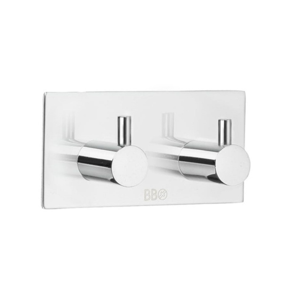 Dubbelkrok, Självhäftande, Kantig, med Pigg, STICK, 9 x H 4,5 cm i gruppen Förvaring / Badrumsförvaring hos SmartaSaker.se (40501)