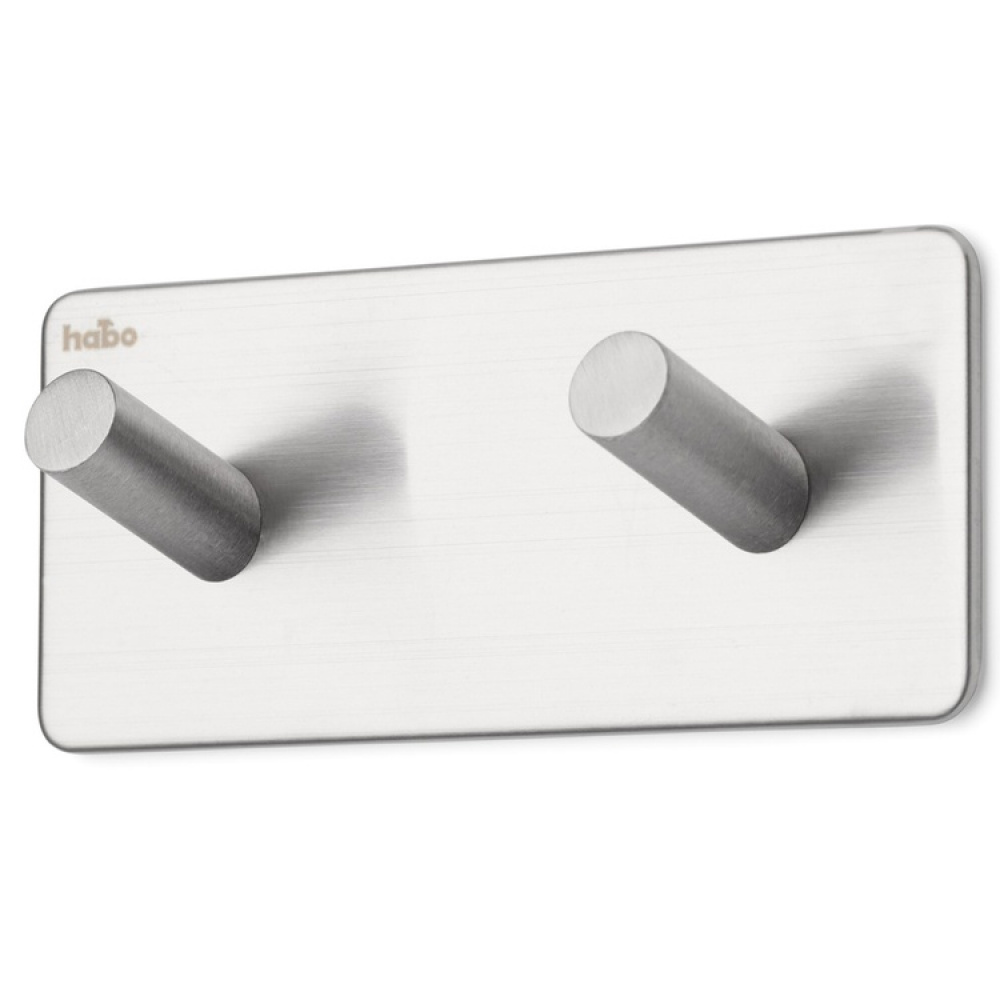 Dubbelkrok, Självhäftande, Kantig, HABO EDGE, 12 x H 5 cm i gruppen Förvaring / Magneter och självhäftande / Självhäftande krokar hos SmartaSaker.se (40503)