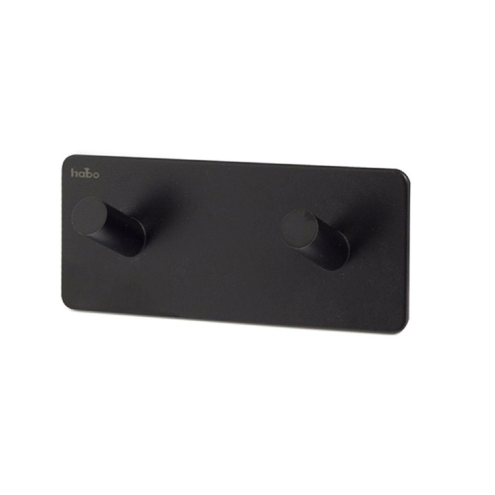 Dubbelkrok, Självhäftande, Kantig, HABO EDGE, 12 x H 5 cm i gruppen Förvaring / Magneter och självhäftande / Självhäftande krokar hos SmartaSaker.se (40503)