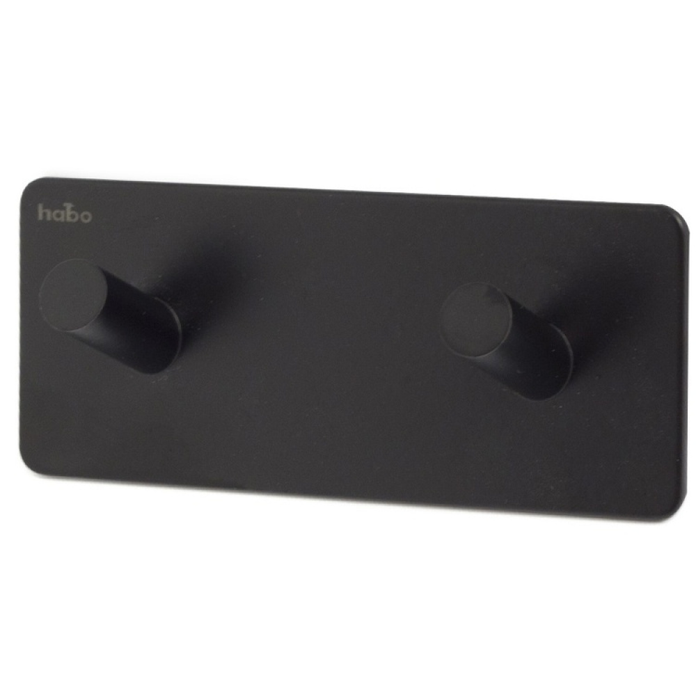 Dubbelkrok, Självhäftande, Kantig, HABO EDGE, 12 x H 5 cm i gruppen Förvaring / Magneter och självhäftande / Självhäftande krokar hos SmartaSaker.se (40503)
