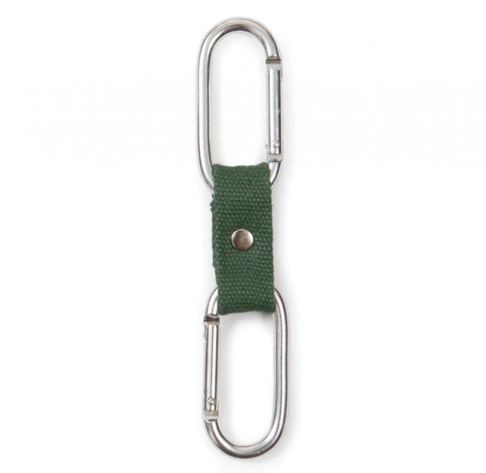 Dubbla karbinhakar, Ihopkopplade, DUAL-CLIP BUDDY, Kikkerland, Silver / Grön i gruppen Förvaring / Förvaring på resa hos SmartaSaker.se (40512)