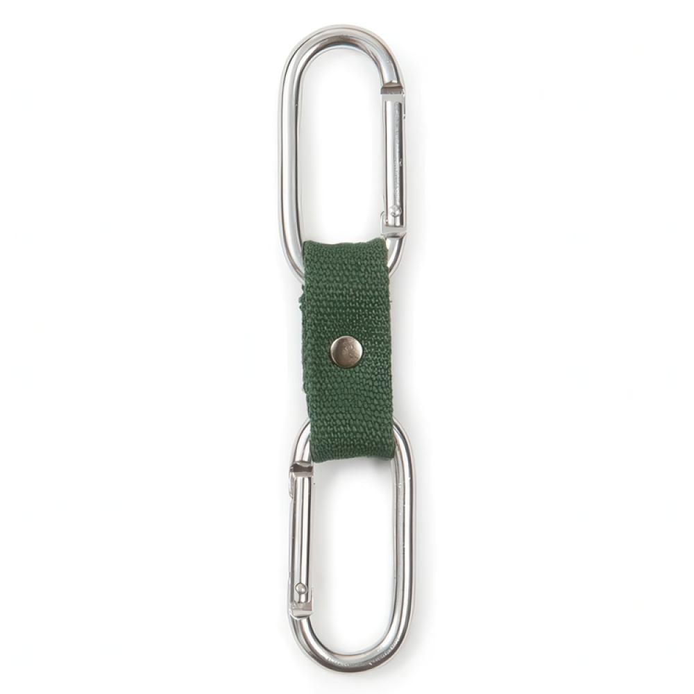Dubbla karbinhakar, Ihopkopplade, DUAL-CLIP BUDDY, Kikkerland, Silver / Grön i gruppen Förvaring / Förvaring på resa hos SmartaSaker.se (40512)