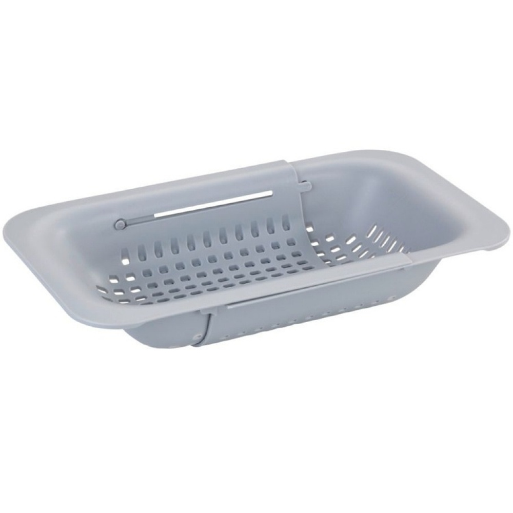 Durkslag, Över diskho, GREY COLANDER, 36,5~50 x 20 x H 7 cm, Ljusgrå i gruppen Förvaring / Köksförvaring / Diskställ och diskbänk hos SmartaSaker.se (40515)