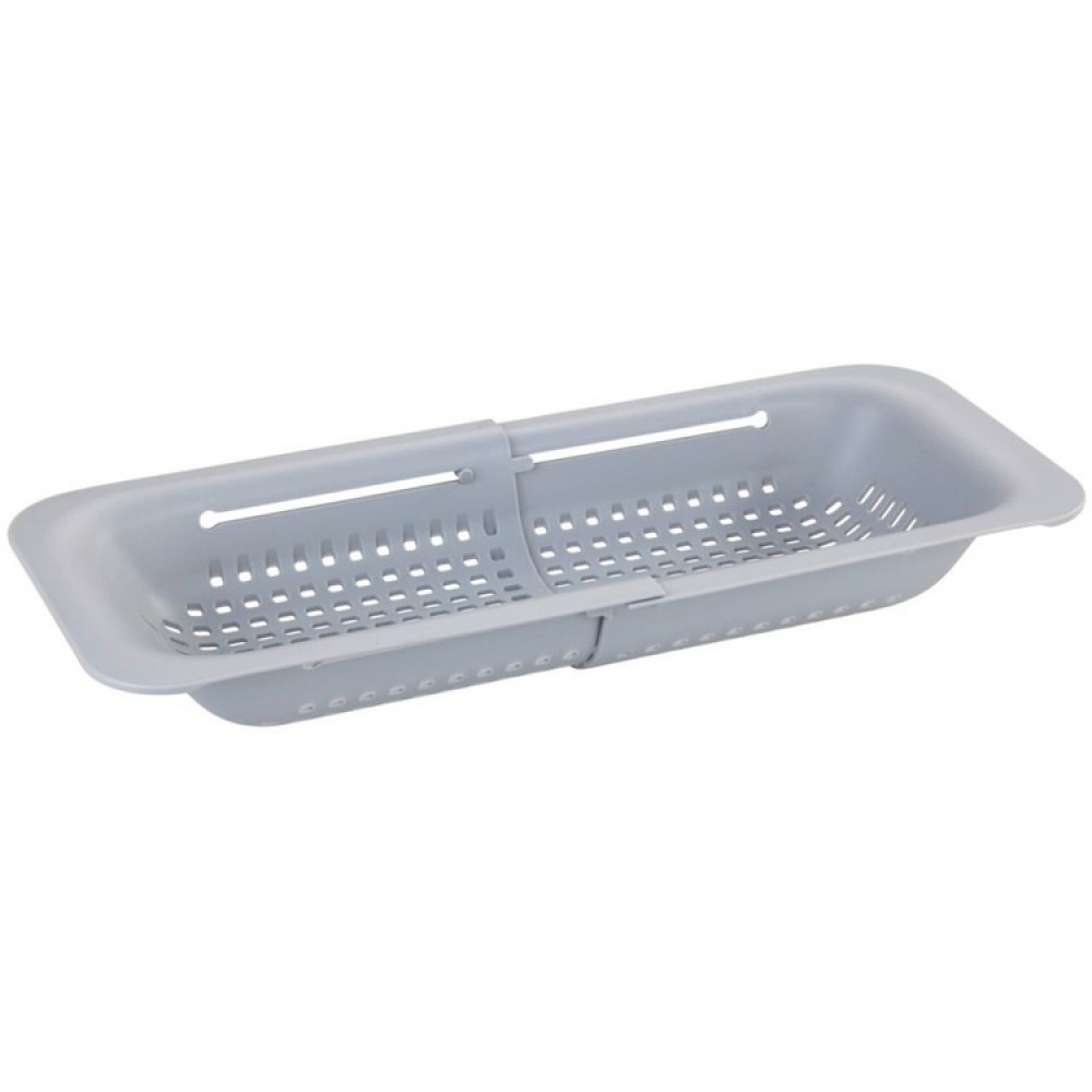 Durkslag, Över diskho, GREY COLANDER, 36,5~50 x 20 x H 7 cm, Ljusgrå i gruppen Förvaring / Köksförvaring / Diskställ och diskbänk hos SmartaSaker.se (40515)