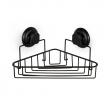 Duschkorg för hörn, med sugpropp, BESTLOCK, 23,8 x 23,8 x H12,8 cm, Svart Duschkorg för hörn, med sugpropp, BESTLOCK, 23,8 x 23,8 x H12,8 cm, Svart