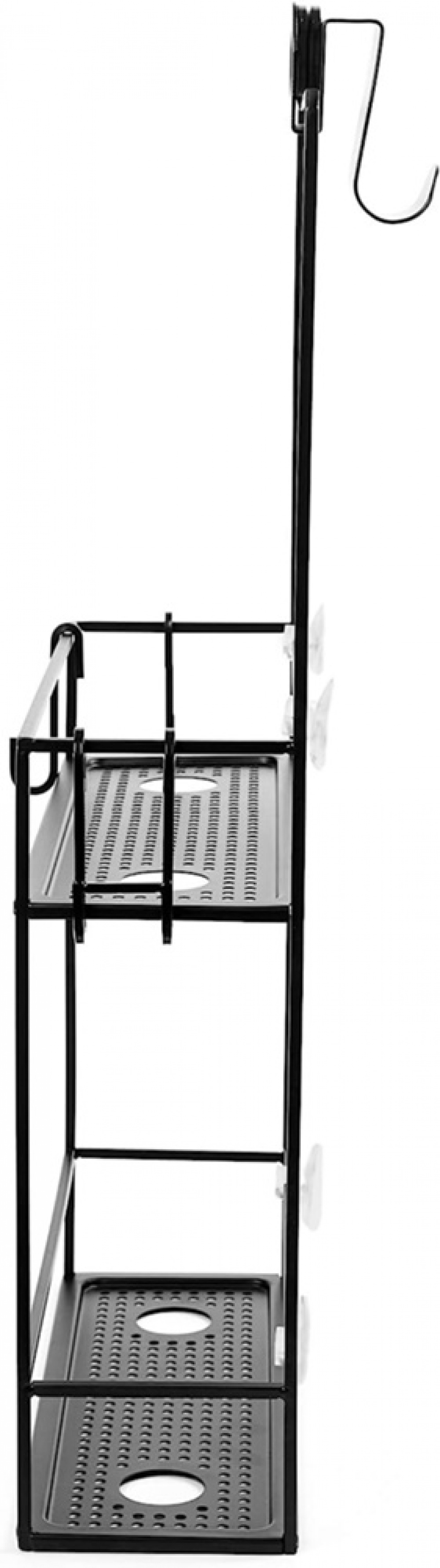 Duschkorg i metall, Över Duschvägg / Stång Två hyllor, CUBIKO CADDY, Umbra, Svart i gruppen Förvaring / Badrumsförvaring / Bad- och duschkorgar hos SmartaSaker.se (40521)
