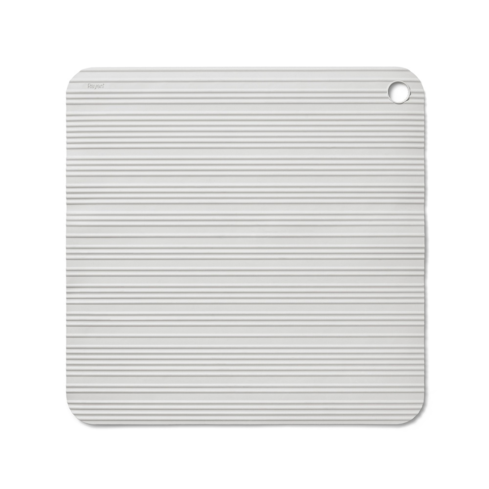 Duschmatta, Halkskydd i Gummi, STRIPED SHOWER MAT, 50 x 50 cm, Ljusgrå i gruppen Förvaring / Badrumsförvaring hos SmartaSaker.se (40528)