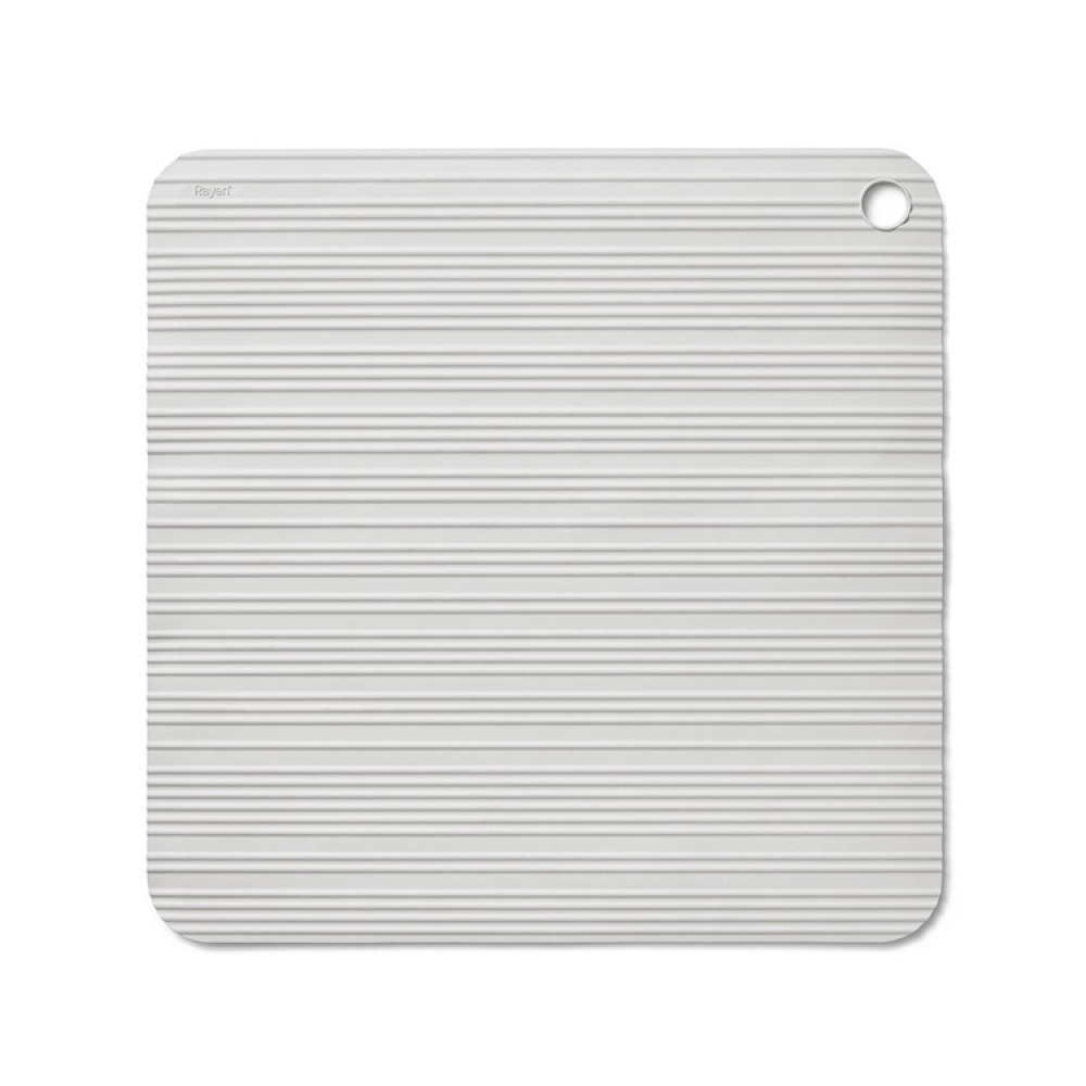 Duschmatta, Halkskydd i Gummi, STRIPED SHOWER MAT, 50 x 50 cm, Ljusgrå i gruppen Förvaring / Badrumsförvaring hos SmartaSaker.se (40528)