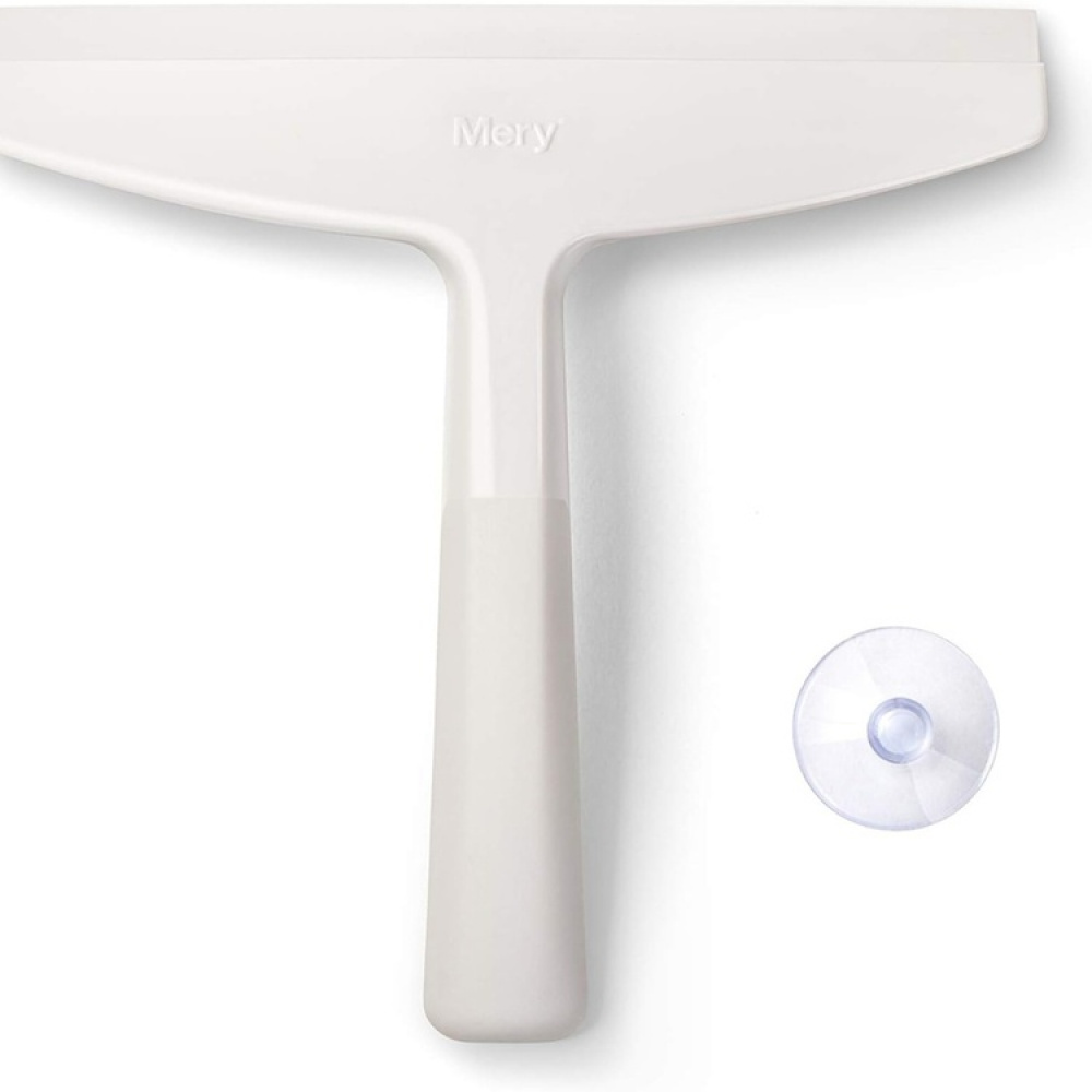 Duschskrapa / Fönsterskrapa med sugpropp, MERY, Ljusgrå i gruppen Förvaring / Städförvaring och sopsortering hos SmartaSaker.se (40529)