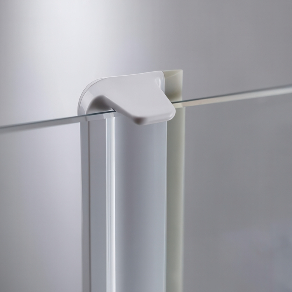 Duschskrapa med krok, Platssparande, EASY-STORE COMPACT, Joseph Joseph, Ljusgrå i gruppen Förvaring / Badrumsförvaring hos SmartaSaker.se (40530)