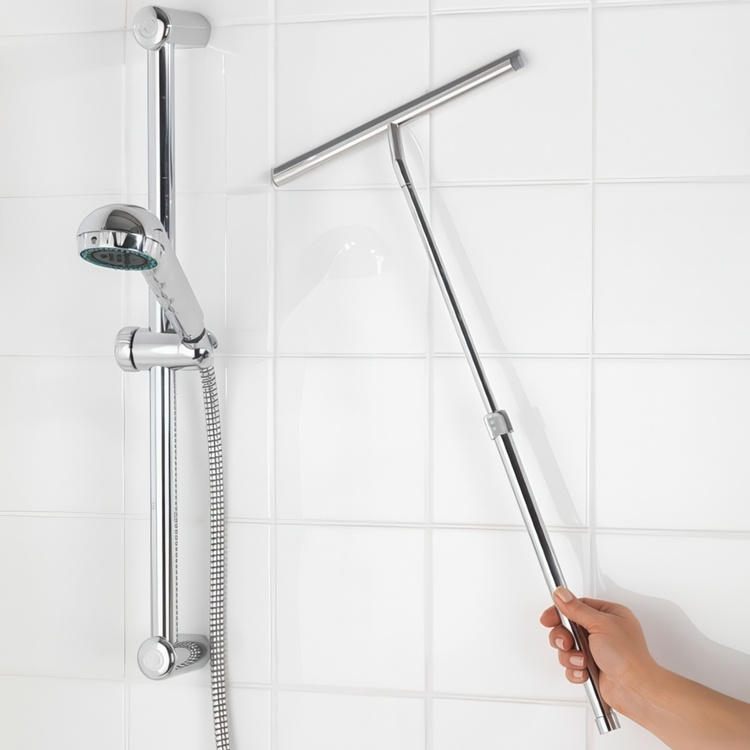 Duschskrapa, / Fönsterskrapa, TELESCOPIC, 26 x 37-59 cm, Krom i gruppen Förvaring / Badrumsförvaring hos SmartaSaker.se (40535)